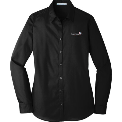 Women's Long Sleeve Carefree Poplin Shirt