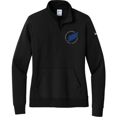 Nike Women's Club Fleece Sleeve Swoosh 1/2-Zip