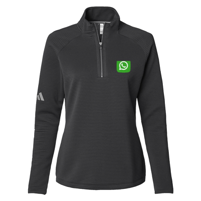 ADIDAS Women's Spacer Quarter-Zip Pullover (EMB)