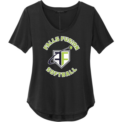 Women's Stretch Jersey Relaxed Scoop