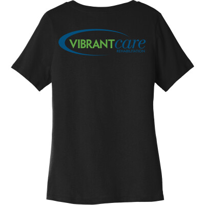 Ladies' Ultimate CVC V-Neck T-Shirt - DIRECT TO GARMENT
