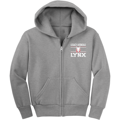 Youth Core Fleece Full-Zip Hooded Sweatshirt