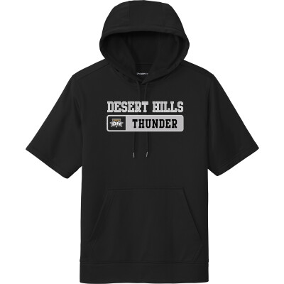 Performance Fleece Short-Sleeve Hooded Pullover
