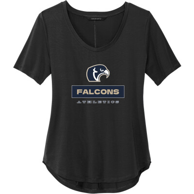 Women's Stretch Jersey Relaxed Scoop Tee