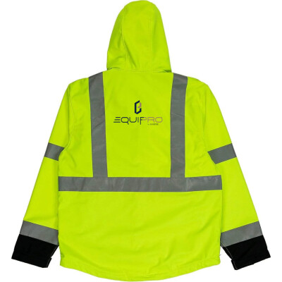 Men's Hi-Vis Class 3 Hooded Softshell Jacket
