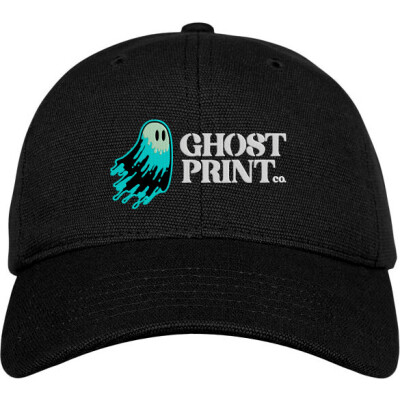 Ghost Print Co. Text Logo Hemp Blend Baseball Hat