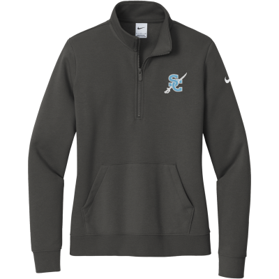 Nike Women's Club Fleece Sleeve Swoosh 1/2-Zip