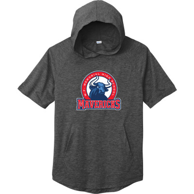 Tri-Blend Wicking Short Sleeve Hoodie