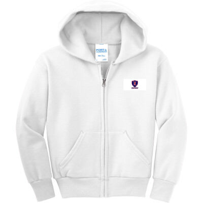 Youth Core Fleece Full-Zip Hooded Sweatshirt