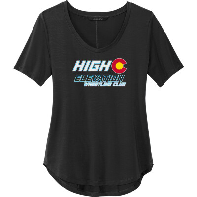 Women's Stretch Jersey Relaxed Scoop Tee
