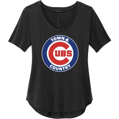 Women's Stretch Jersey Relaxed Scoop Tee