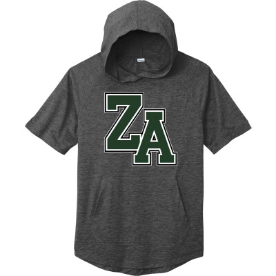 Tri-Blend Wicking Short Sleeve Hoodie