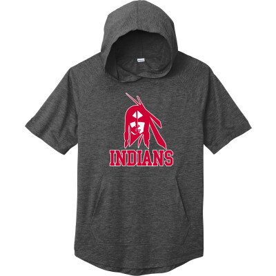 Tri-Blend Wicking Short Sleeve Hoodie