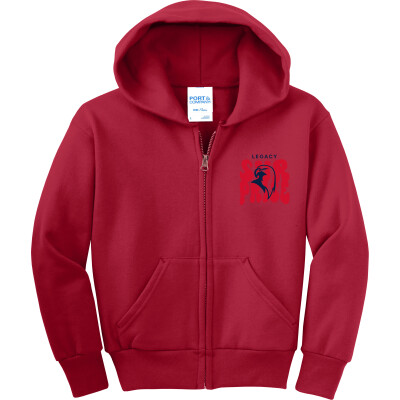 Youth Core Fleece Full-Zip Hooded Sweatshirt