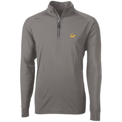 Cutter & Buck Adapt Eco Knit Stretch Recycled Mens Quarter Zip Pullover