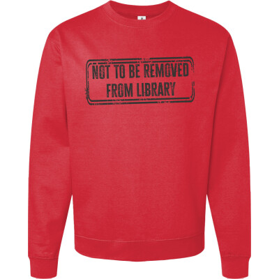 Shhhh! (black stamp) Midweight College Crewneck Sweatshirt Loose