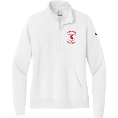 Nike Women's Club Fleece Sleeve Swoosh 1/2-Zip