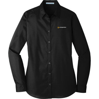 Women's Long Sleeve Carefree Poplin Shirt