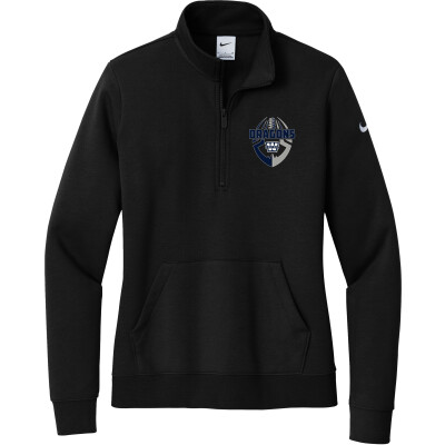 Nike Women's Club Fleece Sleeve Swoosh 1/2-Zip