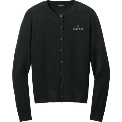 Port Authority Women's Easy Care Crewneck Cardigan Sweater (EMB)