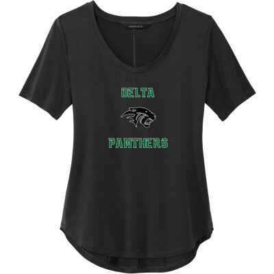 Women's Stretch Jersey Relaxed Scoop Tee