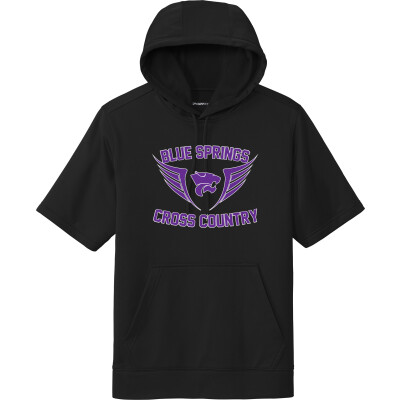 Performance Fleece Short Sleeve Hooded Pullover