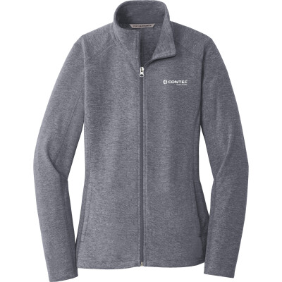 Women's Heather Microfleece Full-Zip Jacket