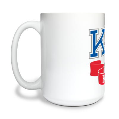 15 oz White Ceramic Mug