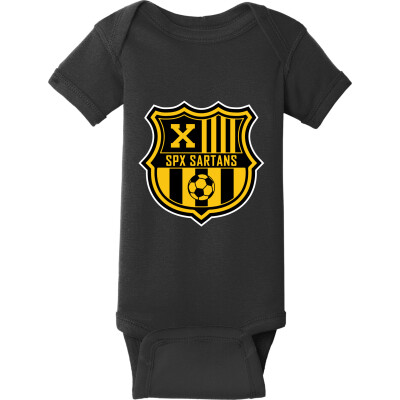 Infant Short Sleeve Baby Rib Bodysuit