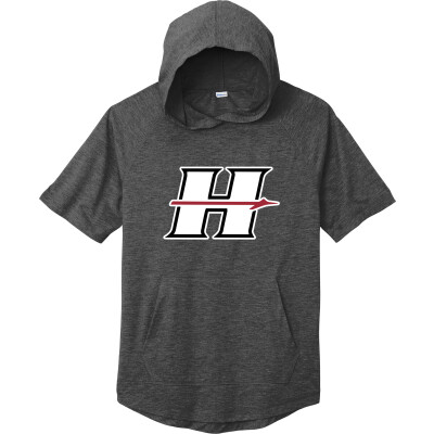 Tri-Blend Wicking Short Sleeve Hoodie