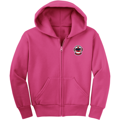 Youth Core Fleece Full-Zip Hooded Sweatshirt
