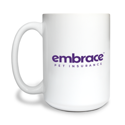 15 oz White Ceramic Mug