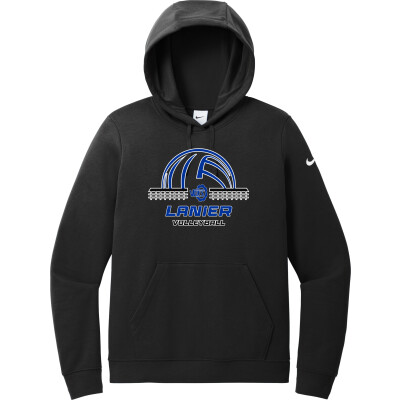 Nike Women's Club Fleece Sleeve Swoosh Pullover Hoodie