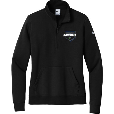 Nike Women's Club Fleece Sleeve Swoosh 1/2-Zip