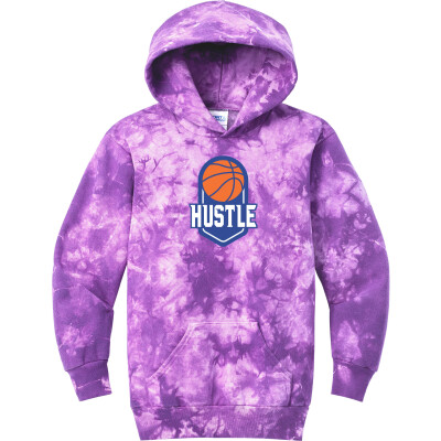 Hustle Basketball Youth Tie-Dye Pullover Hoodie