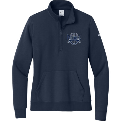Nike Women's Club Fleece Sleeve Swoosh 1/2-Zip