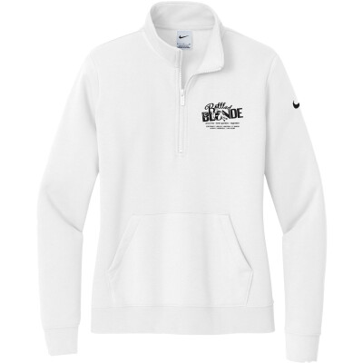 Nike Women's Club Fleece Sleeve Swoosh 1/2-Zip