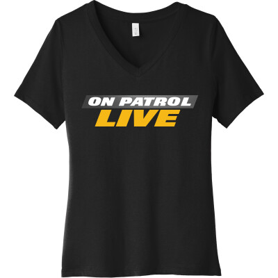 On Patrol: Live Women’s Relaxed Jersey Short Sleeve V-Neck Tee