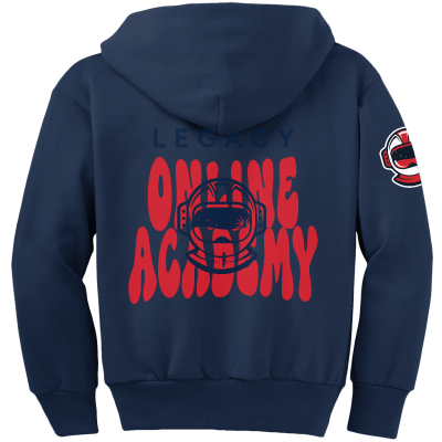 Youth Core Fleece Full-Zip Hooded Sweatshirt