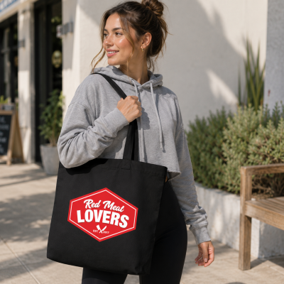 100% NON VEGAN 25L Jumbo Tote