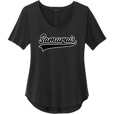 Women's Stretch Jersey Relaxed Scoop Tee