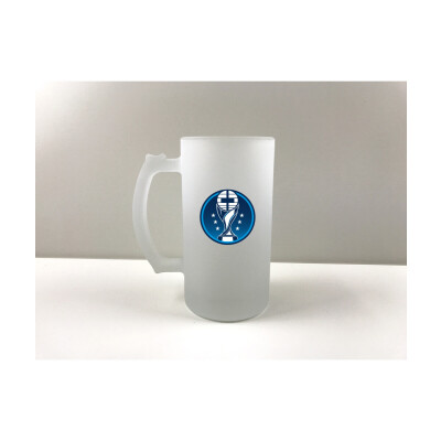 Connect Crest Glass Beer Stein