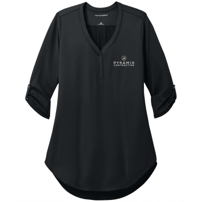 Port Authority Women's City Stretch 3/4-Sleeve Tunic (EMB)