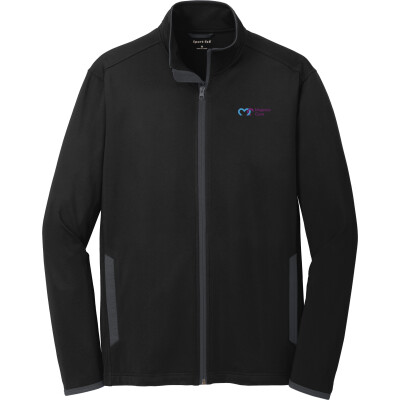 Stretch Contrast Full-Zip Jacket - Printed