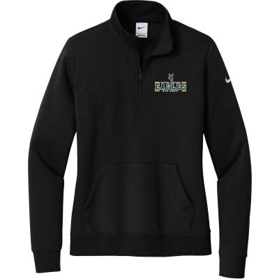 Nike Women's Club Fleece Sleeve Swoosh 1/2-Zip