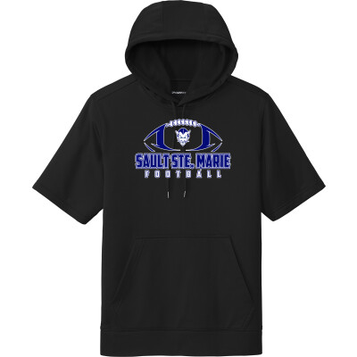 Performance Fleece Short-Sleeve Hooded Pullover