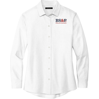 MERCER & METTLE Women’s Long Sleeve Stretch Woven Shirt