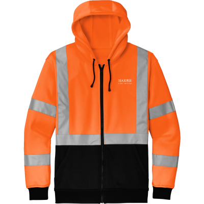 CORNERSTONE ANSI 107 Class 3 Heavy-Duty Fleece Full-Zip Hoodie - CSF300 (DTF)