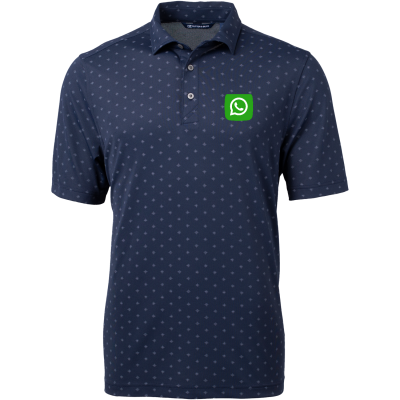 CUTTER & BUCK Men's Pike Constellation Print Stretch Polo (EMB)