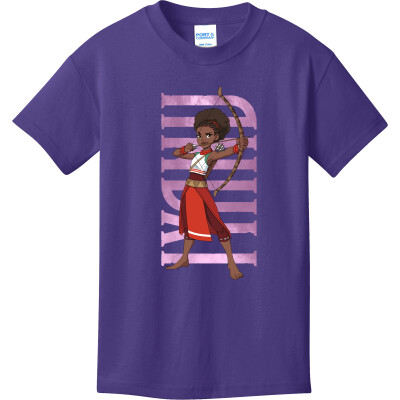 Iyanu Hero Pose Youth 100% Cotton Tee